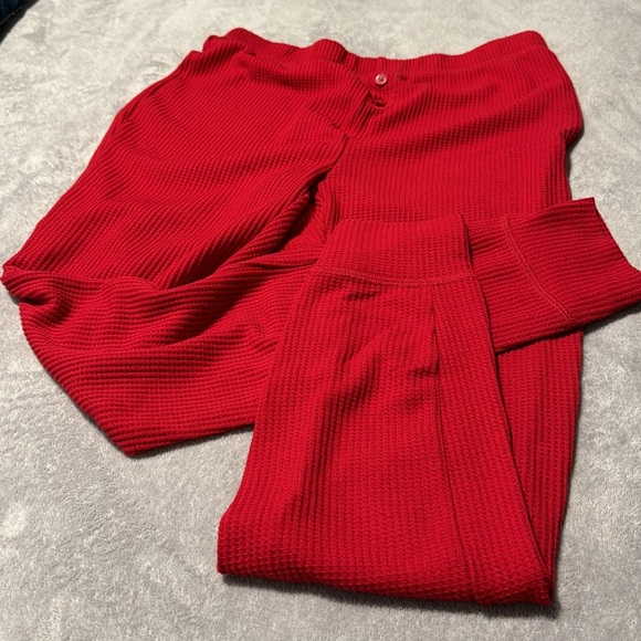Joe Fresh waffle PJ pants | Red | Small - Picture 7 of 7
